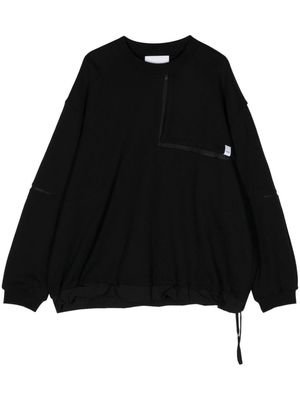 Yoshiokubo Motion mesh-panelled sweatshirt - Black