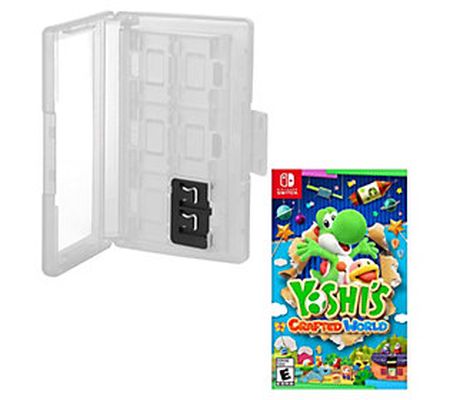 Yoshi's Crafted World & Game Caddy - Nintendo S witch
