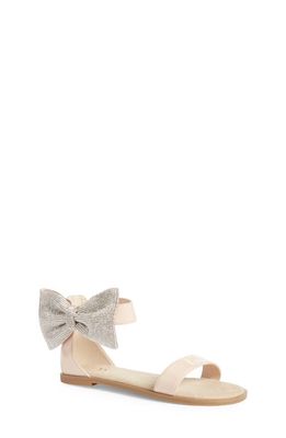 Yosi Samra Kids' Miss Cambelle Bow Ankle Strap Sandal in Blush Patent 