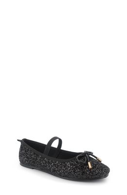 Yosi Samra Miss Emma Glitter Ballet Flat in Black Glitter