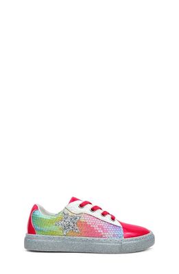 Yosi Samra Miss Harper Appliqué Glitter Sneaker in Pink Sequin