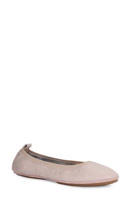 Yosi Samra Samara Foldable Ballet Flat in Blush