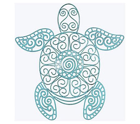 Young's Blue Metal Wire Sea Turtle