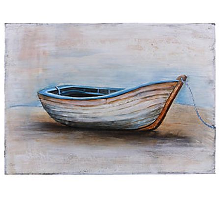 Young's Canvas Boat Oil Painting