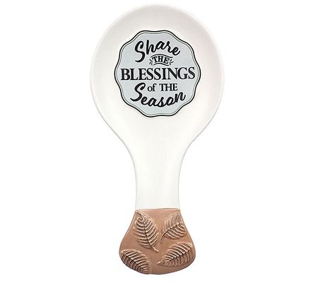 Young's Ceramic Fall Blessings Spoon Rest