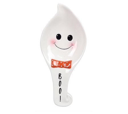 Young's Ceramic Halloween Ghost Spoon Rest