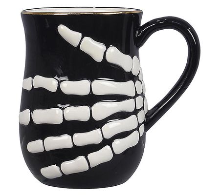 Young's Ceramic Skeleton Hand Mug