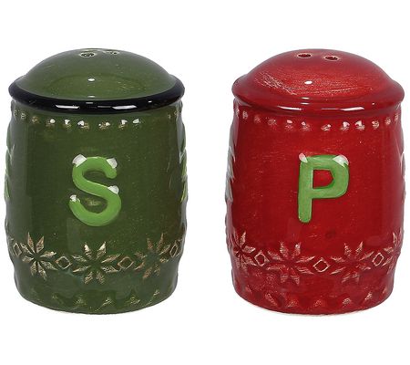 Young's Ceramic Woodland Lodge Salt and Pepper et
