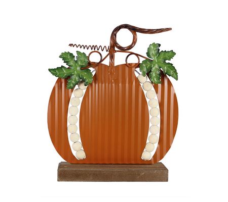 Young's Fall Harmony Tabletop Pumpkin w/Blessin g Beads