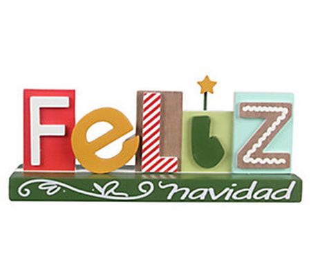 Youngs Feliz Navidad Tabletop Sign