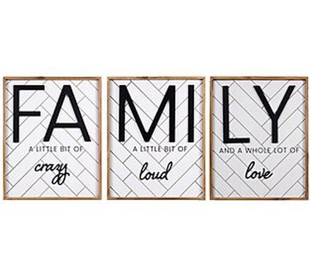 Young's Inc. 3-Piece Family Wall Sign