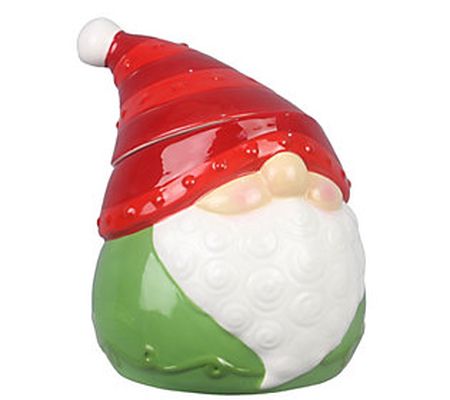 Young's Inc. Christmas Whimsical Gnome Treat Ja r