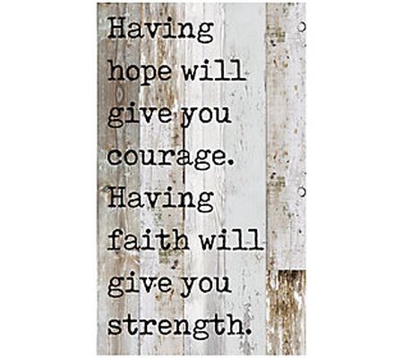 Young's Inc "Having hope..." Wall Decor