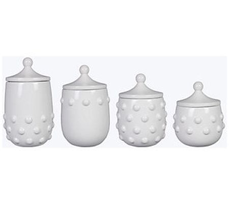 Young's Inc Set of 4 Ceramic Canister