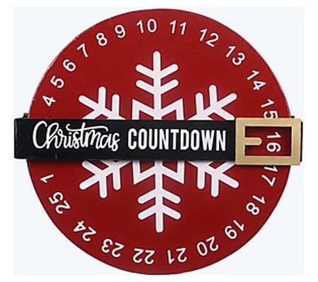 Young's metal Christmas countdown to Santa tabl etop