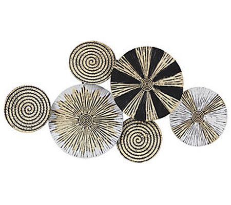 Young's Metal Gold and Black Wall Decor