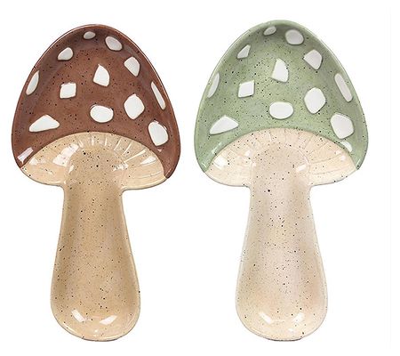 Young's Set of 2 Mushroom Shaped Spoon Rests