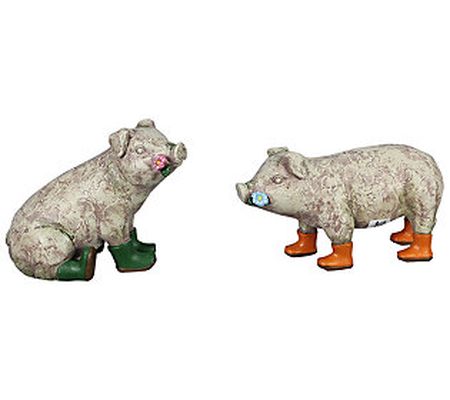 Young's Set of Two Resin Pigs