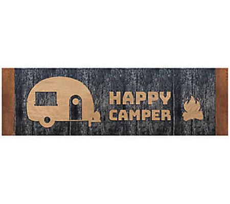 Young's Wood Happy Camper Wall Plaque