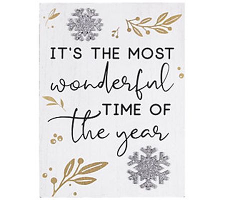 Young's Wood Winter Solstice Box with Snow Sign s, Set of 3