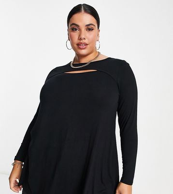 Yours cut out swing top in black