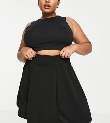 Yours flippy skirt in black