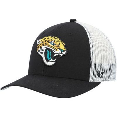 Youth '47 Black/White Jacksonville Jaguars Adjustable Trucker Hat