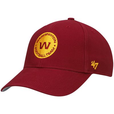 Youth '47 Burgundy Washington Football Team Team Basic MVP Adjustable Hat