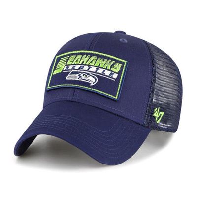 Youth '47 College Navy Seattle Seahawks Levee MVP Trucker Adjustable Hat