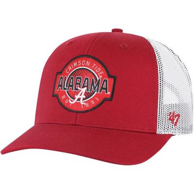 Youth '47 Crimson Alabama Crimson Tide Scramble Trucker Adjustable Hat