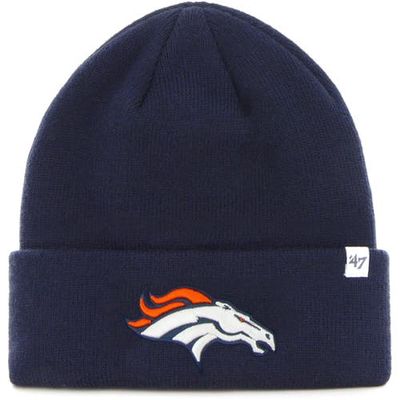 Youth '47 Navy Denver Broncos Basic Cuffed Knit Hat
