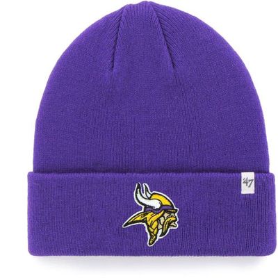 Youth '47 Purple Minnesota Vikings Basic Cuffed Knit Hat