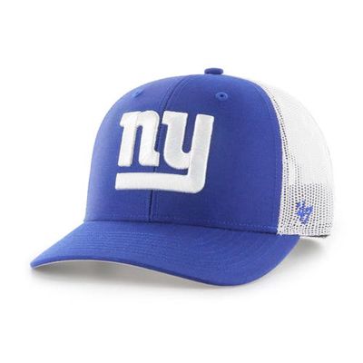 Youth '47 Royal/White New York Giants Adjustable Trucker Hat