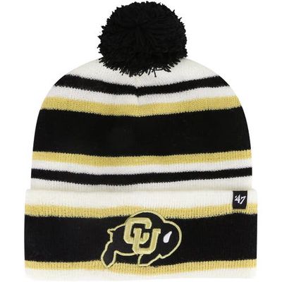 Youth '47 White Colorado Buffaloes Stripling Cuffed Knit Hat with Pom