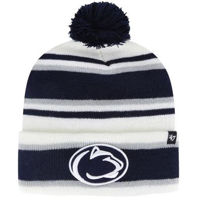 Youth '47 White Penn State Nittany Lions Stripling Cuffed Knit Hat with Pom