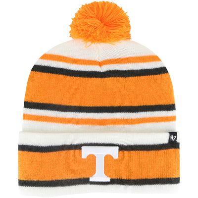 Youth '47 White Tennessee Volunteers Stripling Cuffed Knit Hat with Pom