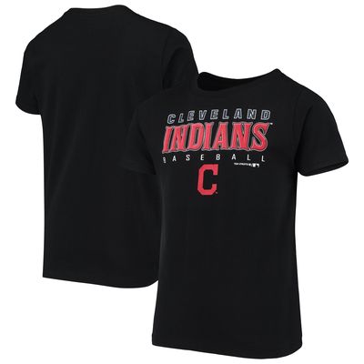Youth Black Cleveland Indians MLB T-Shirt