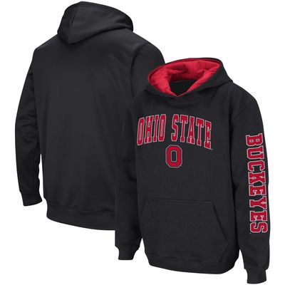 Youth Colosseum Black Ohio State Buckeyes 2-Hit Pullover Hoodie