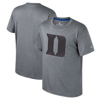 Youth Colosseum Heather Charcoal Duke Blue Devils Very Metal T-Shirt