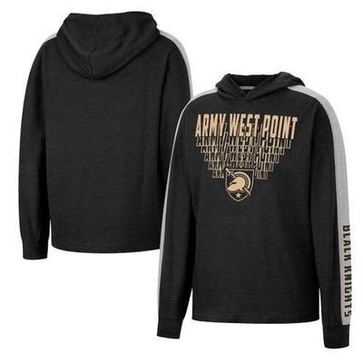 Youth Colosseum Heathered Black Army Black Knights Wind Changes Raglan Hoodie T-Shirt in Heather Black