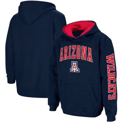 Youth Colosseum Navy Arizona Wildcats 2-Hit Team Pullover Hoodie