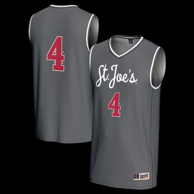 Youth GameDay Greats #4 Gray Saint Joseph's Hawks Lightweight Basketball Fashion Jersey