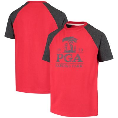 Youth Garb Red 2020 PGA Championship Randy Raglan T-Shirt
