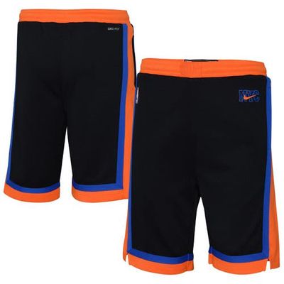 Youth Jordan Brand Black New York Knicks 2022/23 City Edition Swingman Shorts