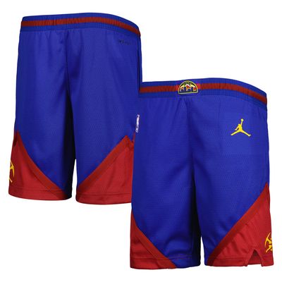 Youth Jordan Brand Blue Denver Nuggets Statement Edition Swingman Performance Shorts