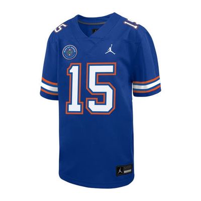 Youth Jordan Brand Tim Tebow Royal Florida Gators Ring of Honor Untouchable Replica Jersey