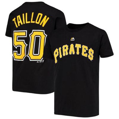 Youth Majestic Jameson Taillon Black Pittsburgh Pirates Name & Number Team T-Shirt