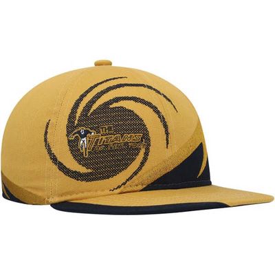 Youth Mitchell & Ness Gold/Navy New York Titans Gridiron Classic Spiral Snapback Hat