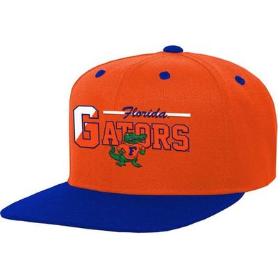 Youth Mitchell & Ness Orange Florida Gators Varsity Letter Snapback Hat