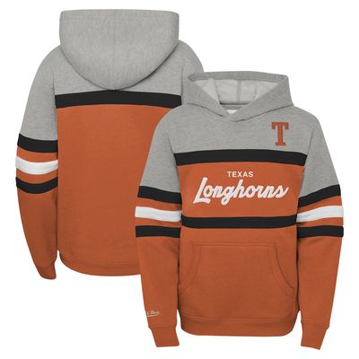 Youth Mitchell & Ness Orange Texas Longhorns Head Coach Hoodie